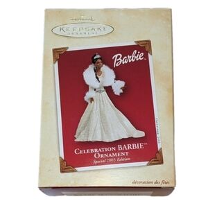 Vintage Hallmark Keepsake Celebration Barbie ornament 2003